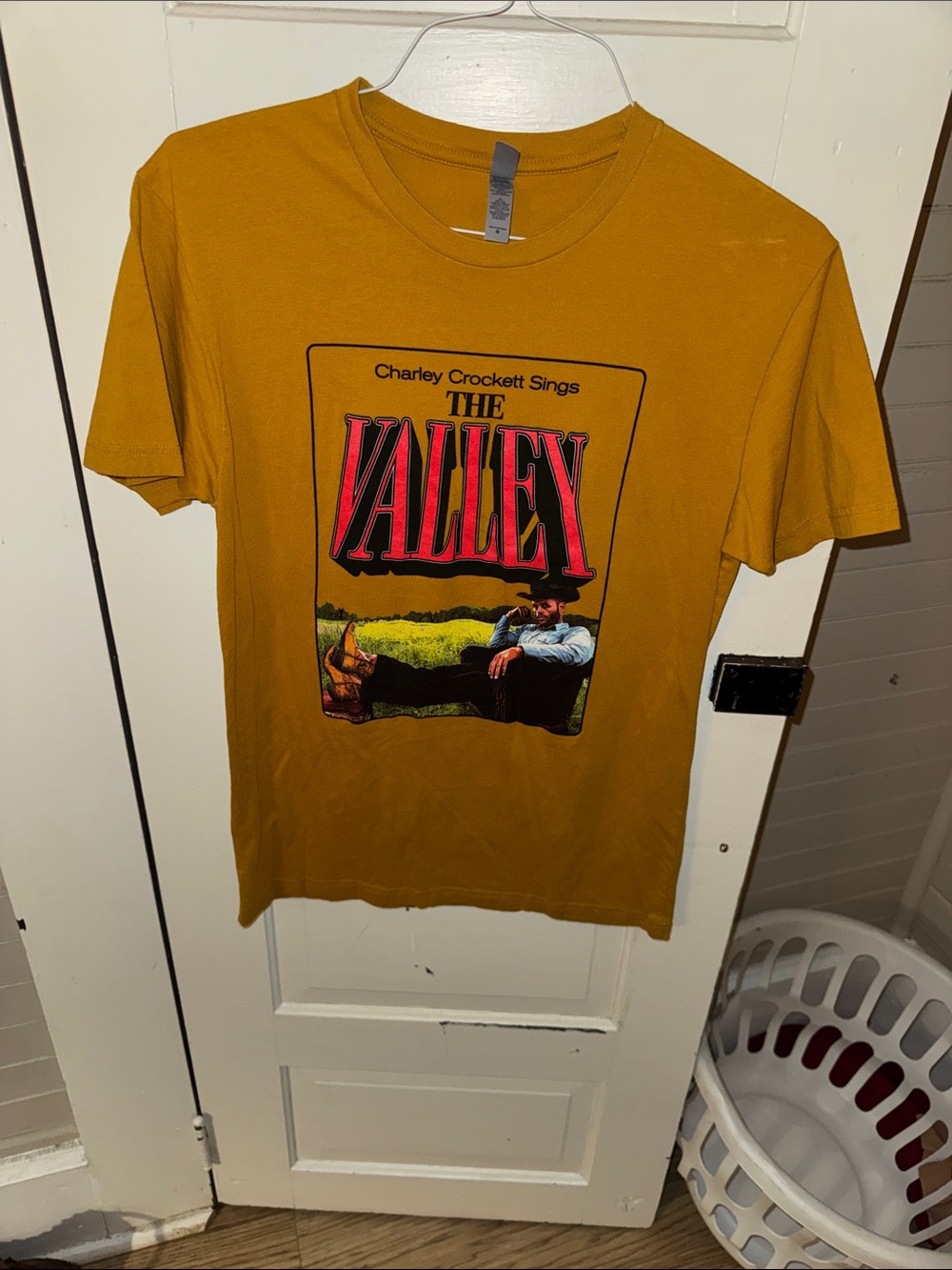 Charley Crockett The Valley Graphic Tee - Mustard Yellow M